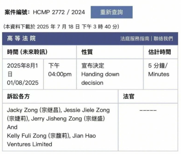 大咖配资 刚刚！娃哈哈遗产争夺首战判了！宗馥莉输了